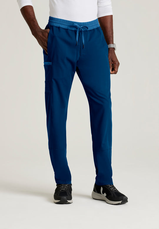 Nathan 7-Pocket Two-Tone Straight Scrub Pant