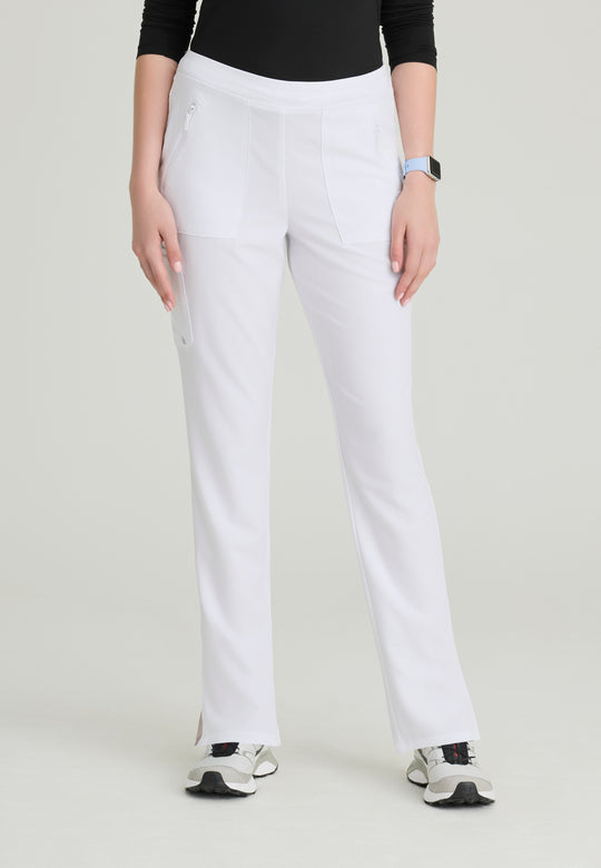 Purpose 5-Pocket High-Rise Tapered Leg Scrub Pant Petite & Tall